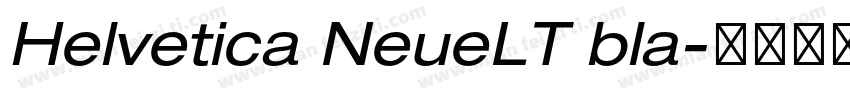 Helvetica NeueLT bla字体转换